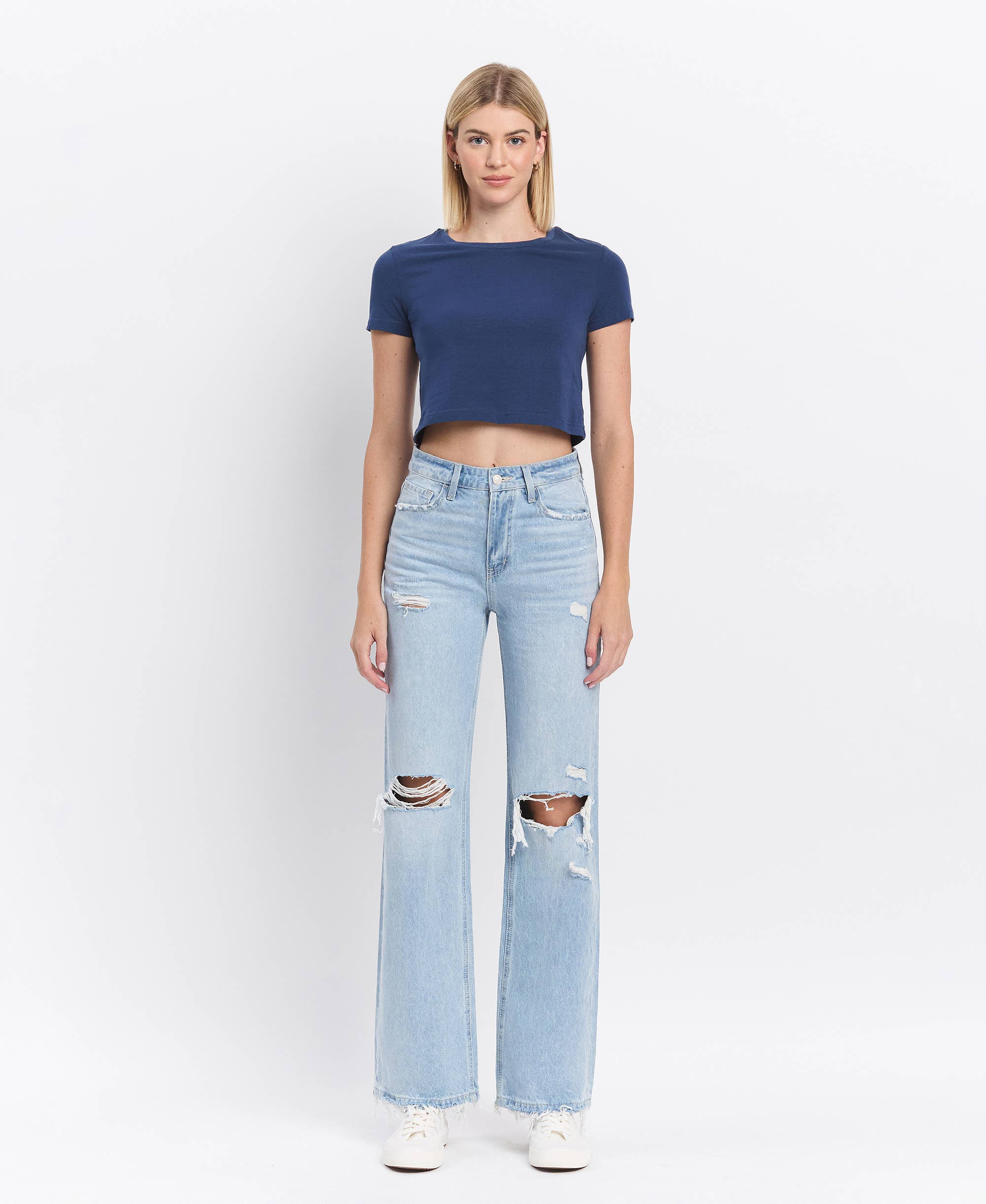 90'S VINTAGE SUPER HIGH RISE FLARE JEANS  T5345: WESTERN PROMISE / 25