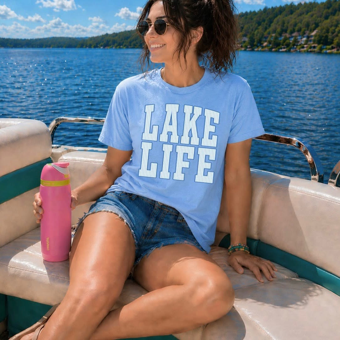 Lake life tee shirt